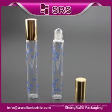 SRS cosmetic glass roll on bottle , 10ml transparent glass bottles oil perfume wholesale